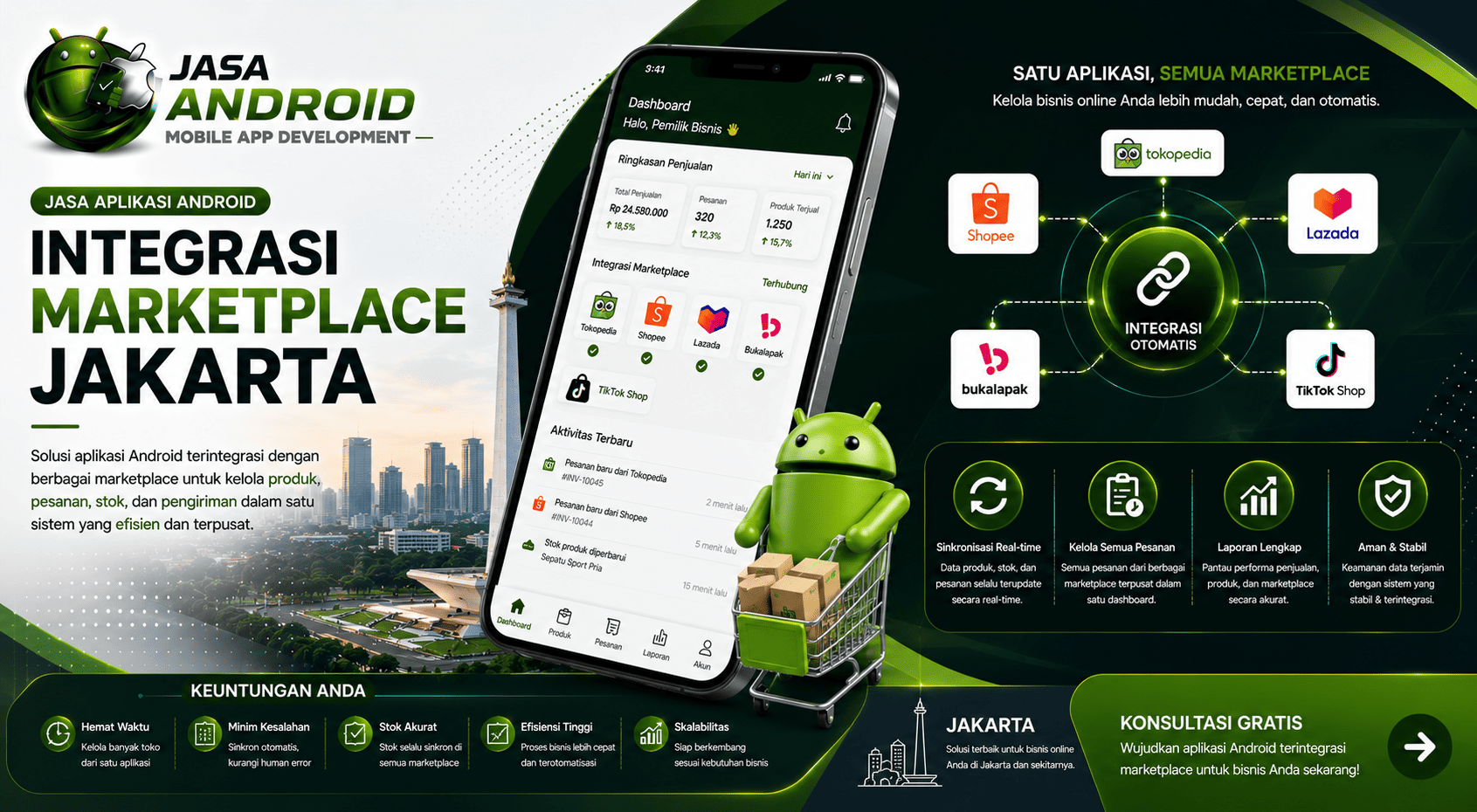 Jasa Aplikasi Android Integrasi Marketplace Jakarta untuk Bisnis yang Ingin Lebih Cepat, Terhubung, dan Siap Bertumbuh